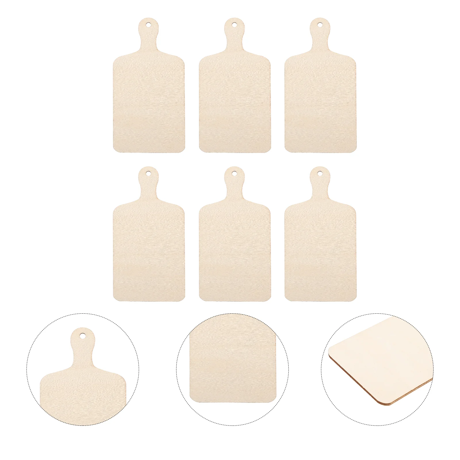 6 шт. DIY деревянная разделочная доска настольные подставки разделочные доски