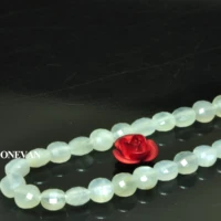onevan natural white moonstone faceted flat round coin beads 4mm stone bracelet necklace jewelry making diy gift design
