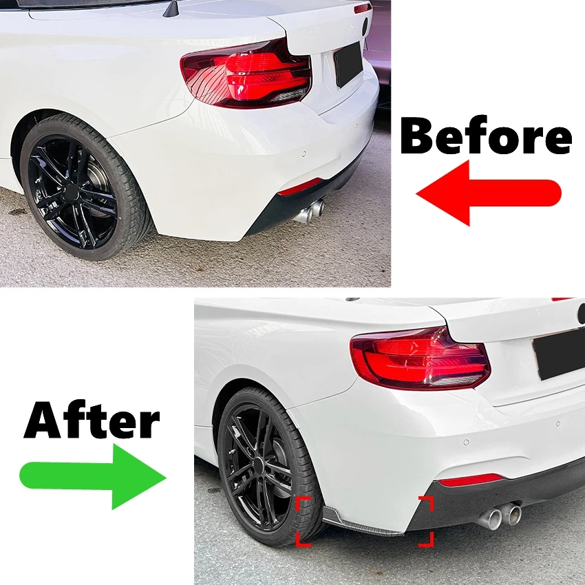 Для BMW 2 серии F22 F23 M Sport 2015 2016 2017 2018 2019 Автомобильный задний бампер диффузор боковой