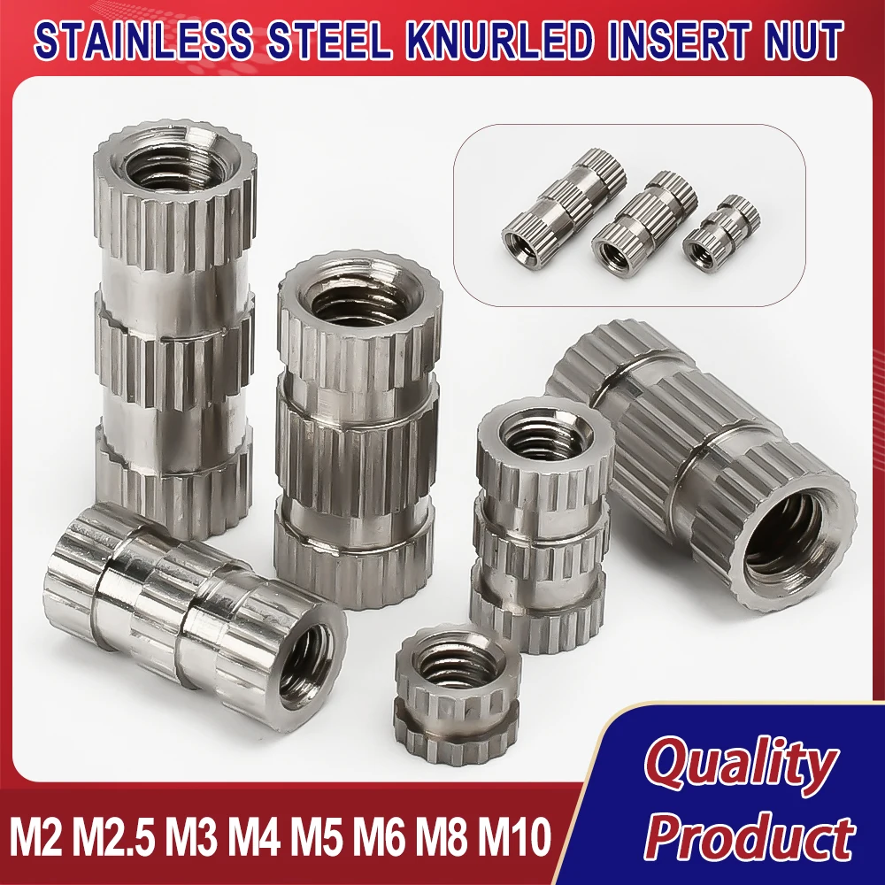 

Вставные гайки из нержавеющей стали М2-М10