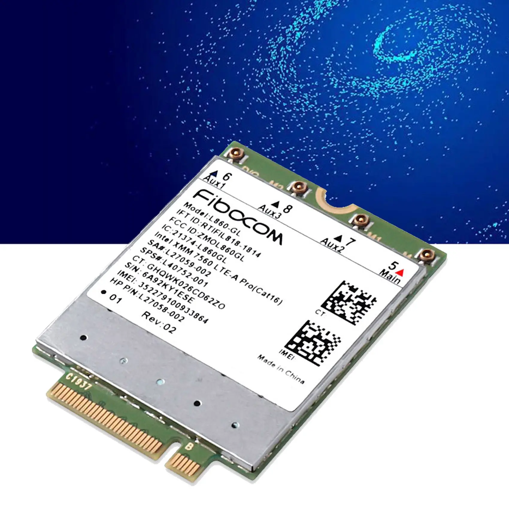 Фото 2X Fibocom L860-GL Full Netcom 4G модуль для HP X360 830G6 840G5 840G6 850G6 XMM7560, многофункциональный модуль №4