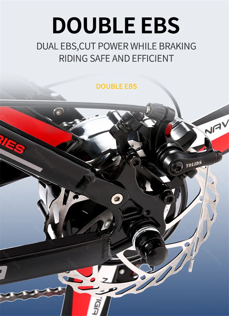 Electric Mountain E Bike Bicycle 2 Wheels Bicycles 800W 48V Folding Powerful For Adults | Спорт и развлечения