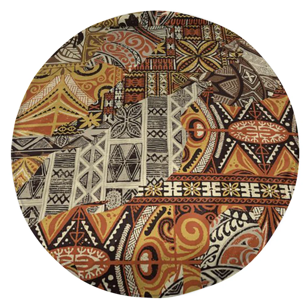 

CLOOCL Polynesia Round Rug 3D Printed Floor Mats Fashion Area Rug Flannel Carpets for Living Room Bedroom Dropshipping