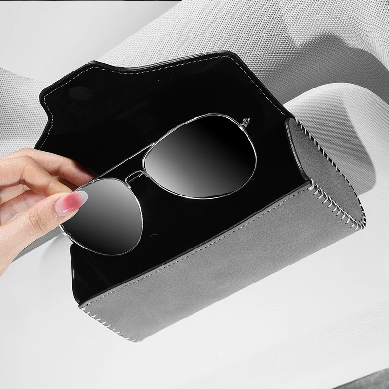 Автомобильная коробка для очков солнцезащитный козырек хранения солнцезащитных