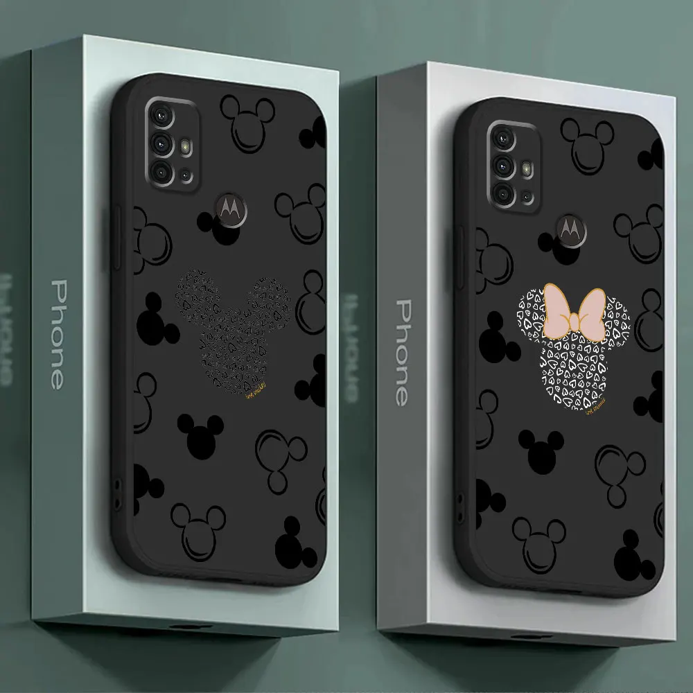 Чехол с логотипом Минни Маус Disney для Motorola Moto G71 G72 G32 G60 G51 G50 G30 G31 G73 G60s G52 G53 G22