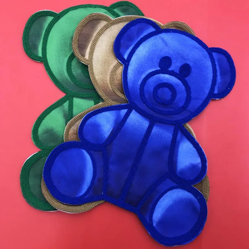 

embroidery cartoon badge,bear patch,animal appliques,bears patches for clothing YT224161