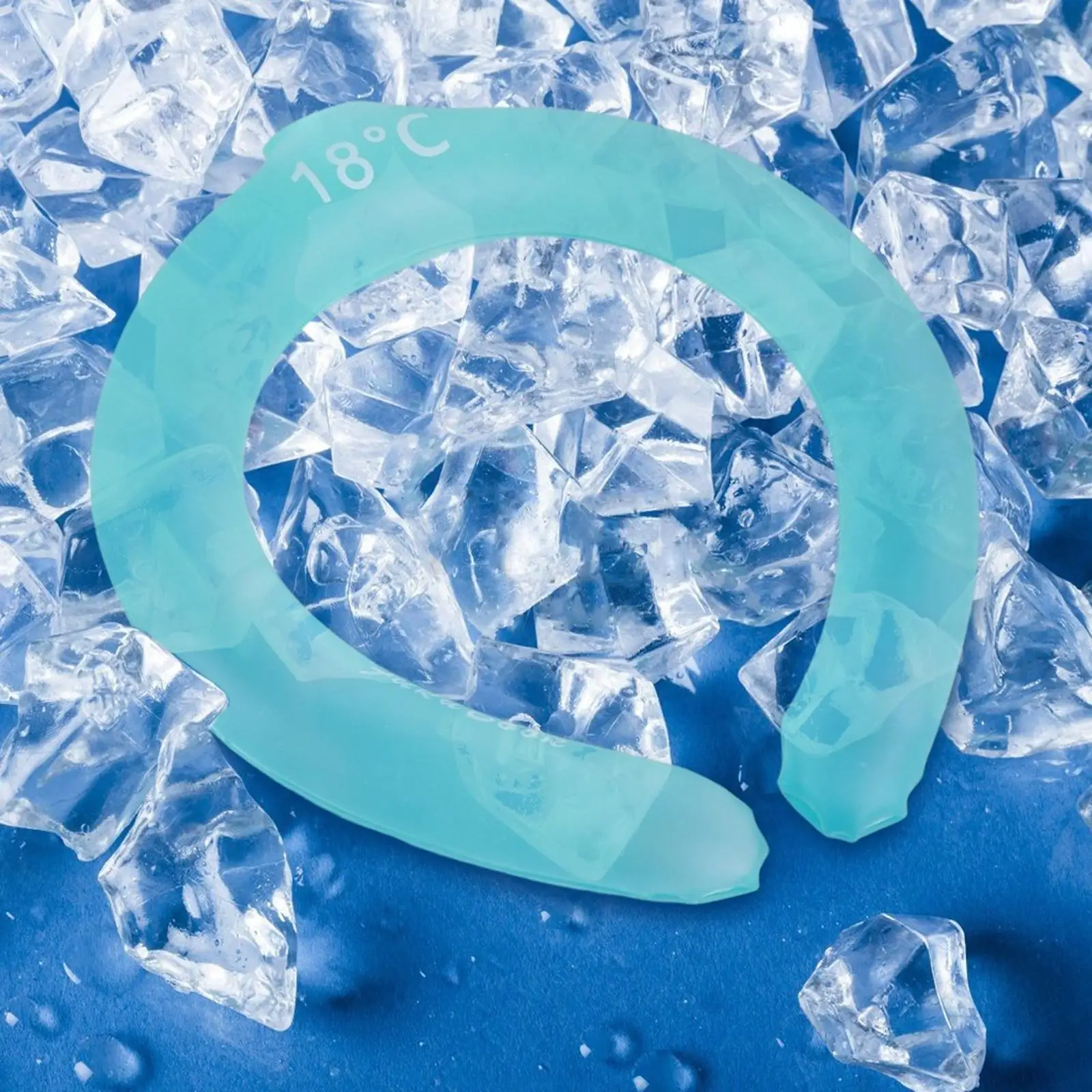 

3 Colors Summer Cooling Neck Wraps Ring Outdoor Sports Cold Neck Massager Chiller Ice Pillow Cooler Reusable Neck Tube Cush I5D3