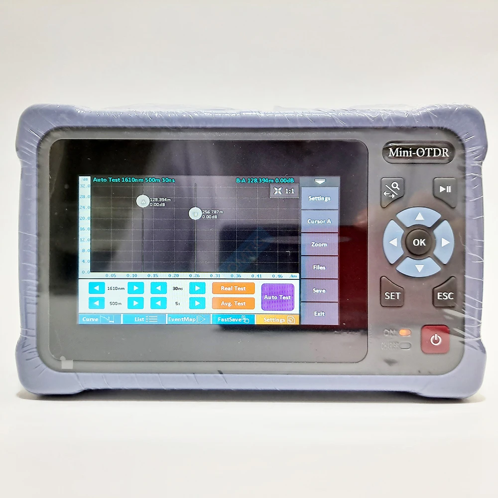Высокое качество 1610 нм Мини OTDR с VFL OLS OPM карта событий тестер Ethernet GPON EPON xPON