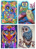 5d diamond painting owl full square round diamond art for adults and kids embroidery diamond mosaic home decor