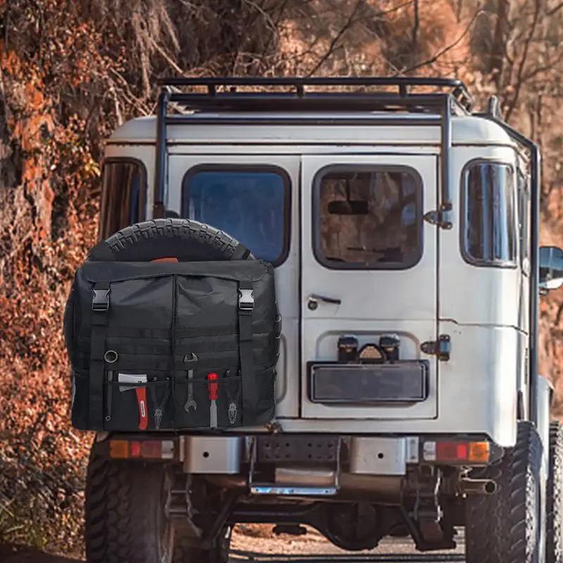 Хранилище запасных шин, мусорный мешок, Походное хранилище для отдыха на природе, хранилище для мусора, Универсальная Ткань Оксфорд