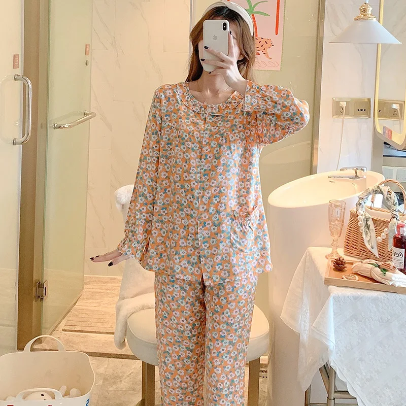 Ladies' Home Clothes Pajamas Sweet Air Conditioning Suit Nightdress Set  Loungewear Women