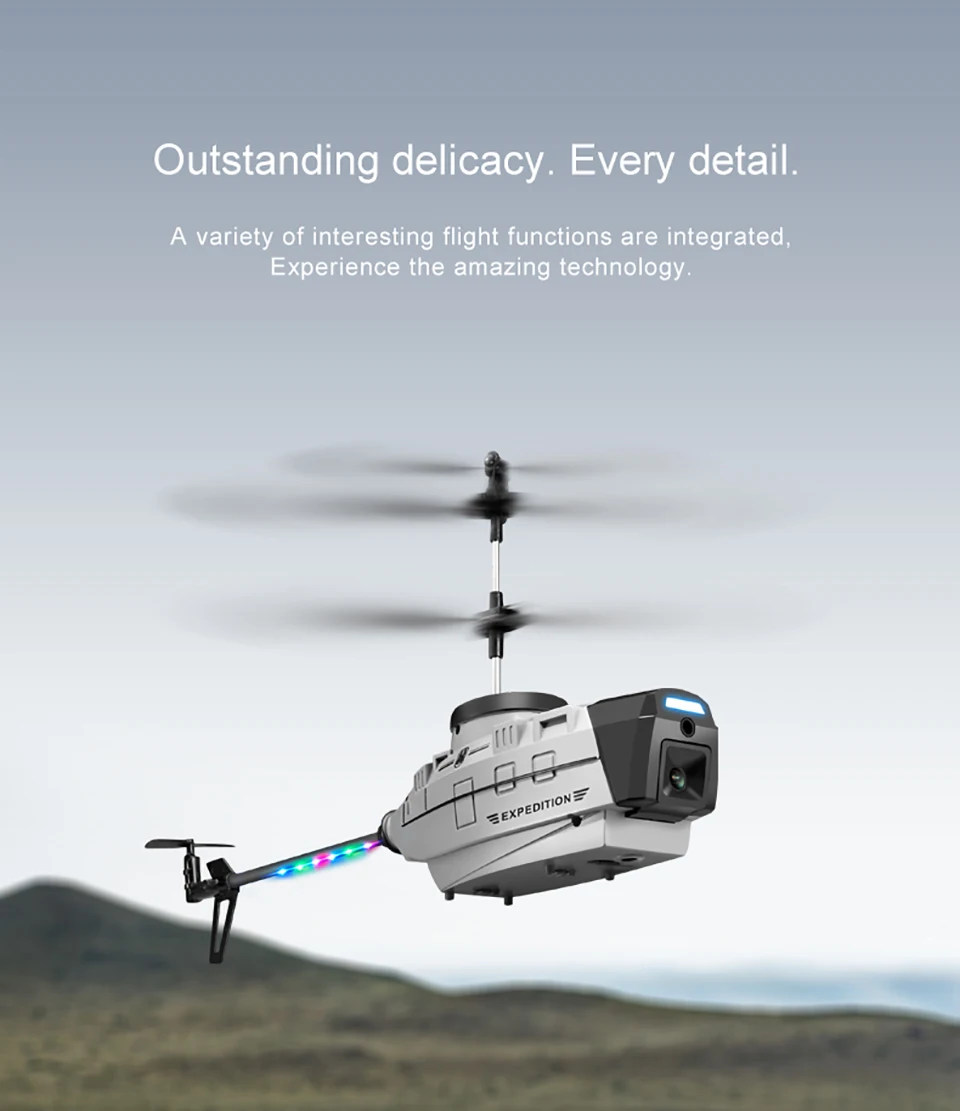 

Мини-Дрон KY202 с камерой 4K, Ру Вертолет с датчиком жестов и ESC, радиоуправляемый самолет, Квадрокоптер с дистанционным управлением, игрушка в п...