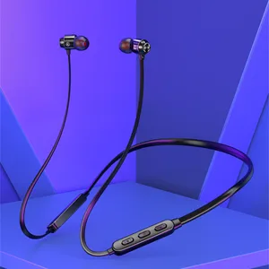 2022 Earphone Bluetooth 5.1 Wireless Headset Magnetic Neckband Earphones IPX5 Waterproof Sport Earbu in Pakistan