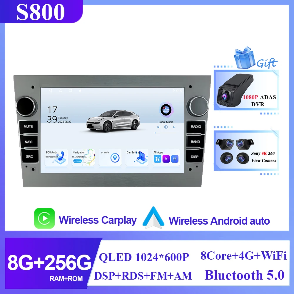 

Автомобильный радиоприемник мультимедиа для Opel Vauxhall Astra Antara Meriva Vivaro Combo Signum Vectra Corsa Navigation Wireless CarPlay Head
