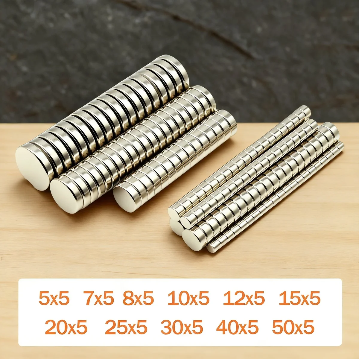 

Неодимовые магниты N35 круглые 7/8/10/12/15/20/25х5мм