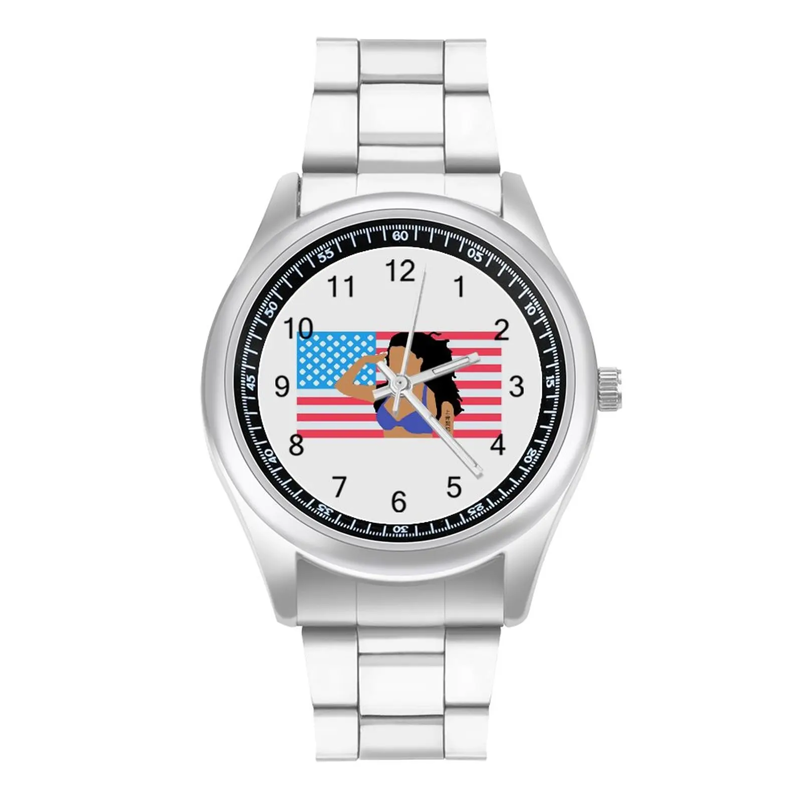 

Nicki Minaj Flag Quartz Watch Barbz Usa Sexy Girl Fan Art New Elastic Wrist Watch Stainless Woman Gym Photo Wristwatch