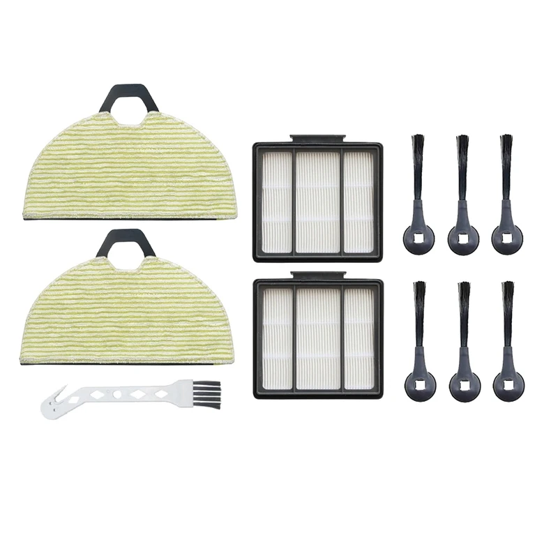

IG-11 Pcs Replacement Parts Kit Side Brushes Filters Cleaning Mop Pads For Shark RV2001WD AV2001WD Robot Vacuum Accessories