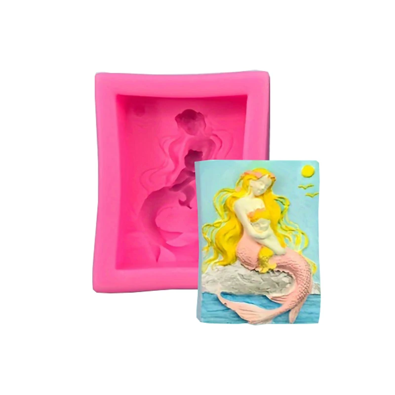 1 шт. силиконовая форма для детей русалка