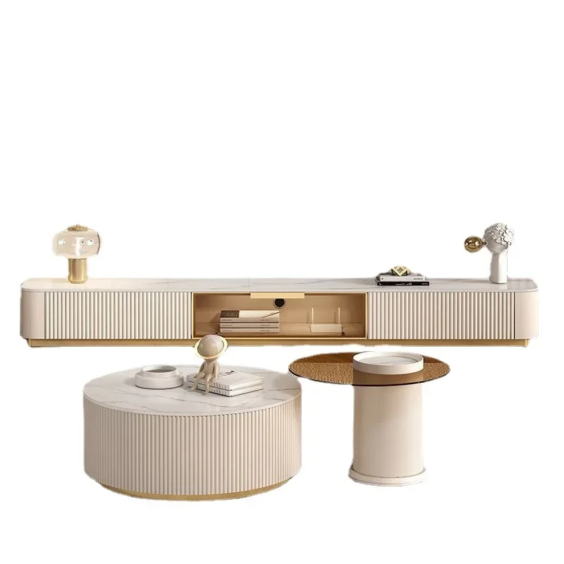 Кофейный столик из белого бокового стекла для комнаты макияж скандинавский