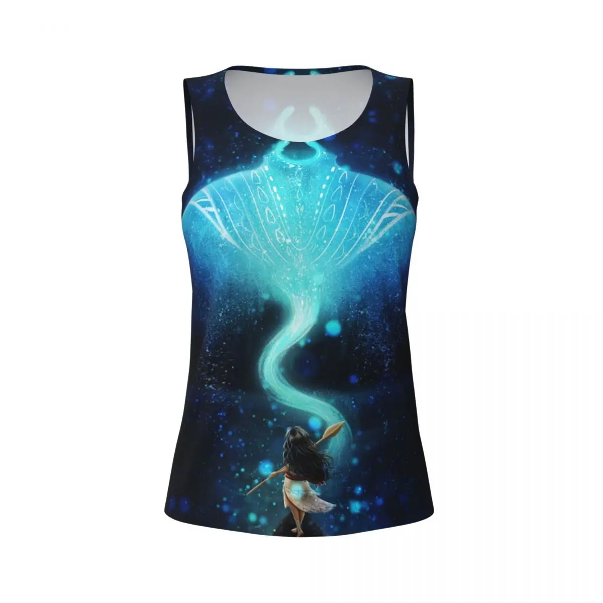 Футболка для йоги из мультфильма Моана на заказ женские майки тренировок