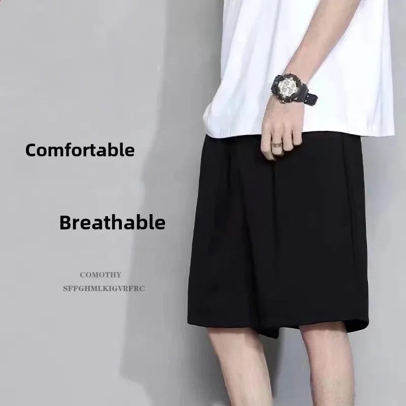 Модные однотонные повседневные спортивные шорты свободного кроя для мужчин