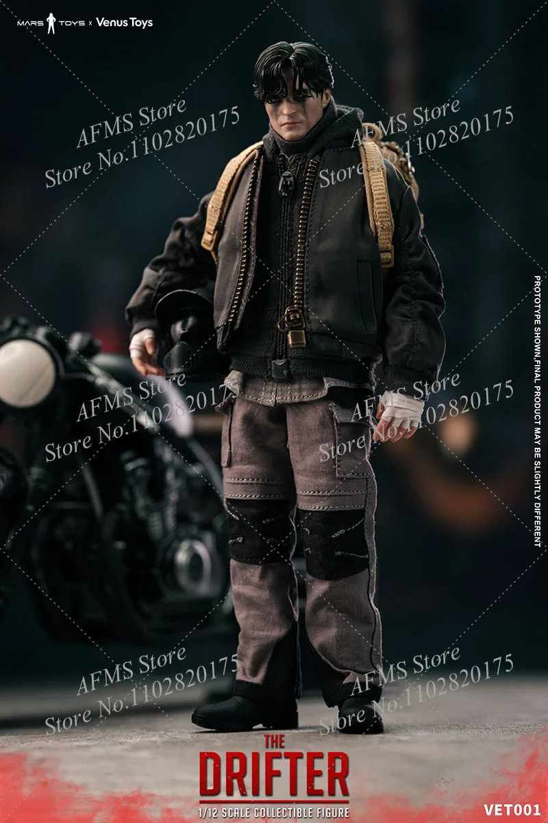 Фото Игрушки Venus Toys Mars Toys VET001 1/12 Мужская фигурка солдата Бэтмена Паттинсона в версии велосипедиста, 6 дюймов, модель куклы №4