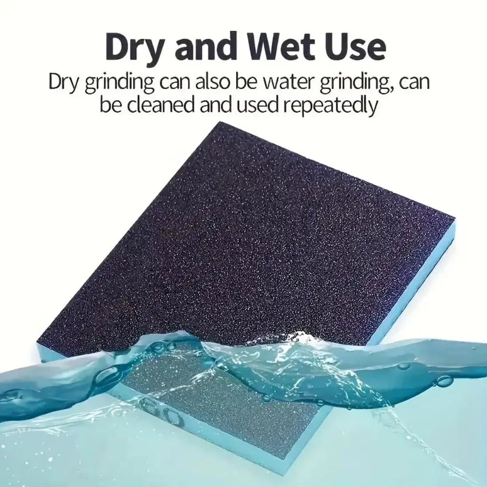 6 шт. моющаяся влажная и сухая шлифовальная губка для деревообработки