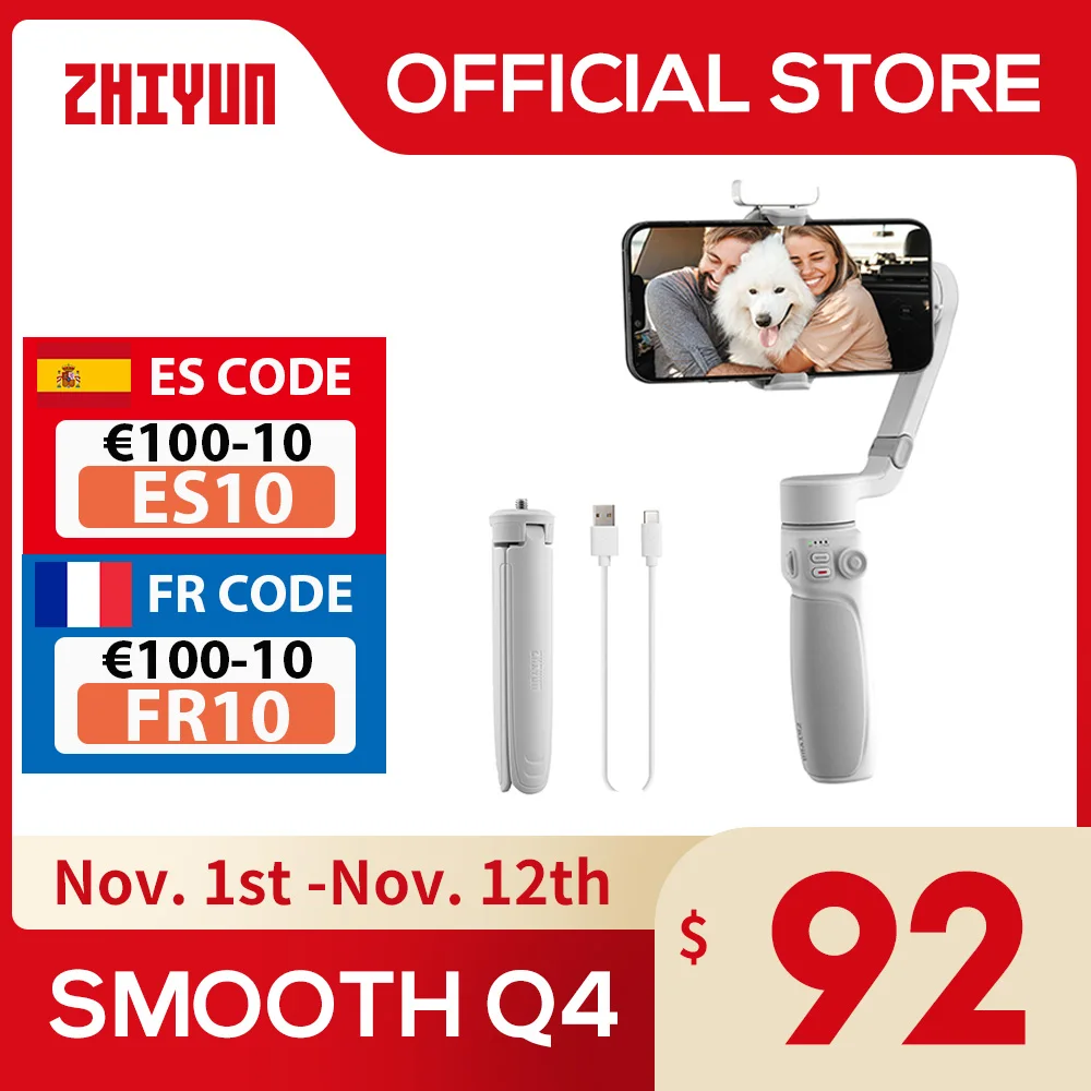 Ceny Oficjalna ZHIYUN Gładka Q4 Smartphone Gimbal Telefon Gimbals 3-Axis Handheld Stabilizator Dla IPhone 14 Pro Max/HUAWEI/Samsung/Xiaomi Najtaniej Oficjalna ZHIYUN Gładka Q4 Smartphone Gimbal Telefon Gimbals 3-Axis Handheld Stabilizator Dla IPhone 14 Pro Max/HUAWEI/Samsung/Xiaomi