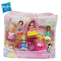 hasbro genuine anime figures disney princess frozen mini character collection group action figures model collection hobby toys
