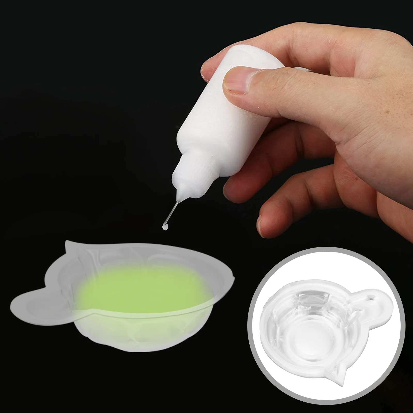 

1000pcs Durable Portable Plastic Handle Specimen Container Test Cup Urine Container