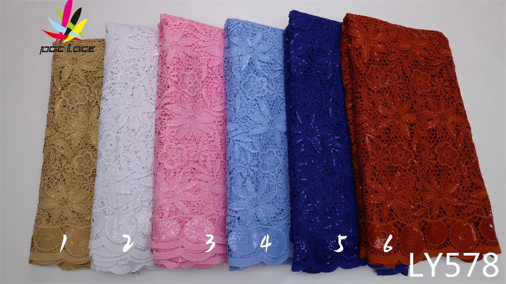 Африканский гипюр кружевная ткань 2022 Высококачественная нигерийская