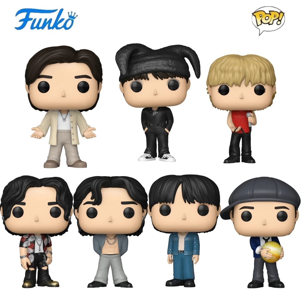 Фото RM Jin Agust D J-Hope Jimin V Jung Kook FUNKO POP BTS Костюм Фигурки Коллекционная ограниченная серия Фигурка Украшение Игрушка в подарок №3