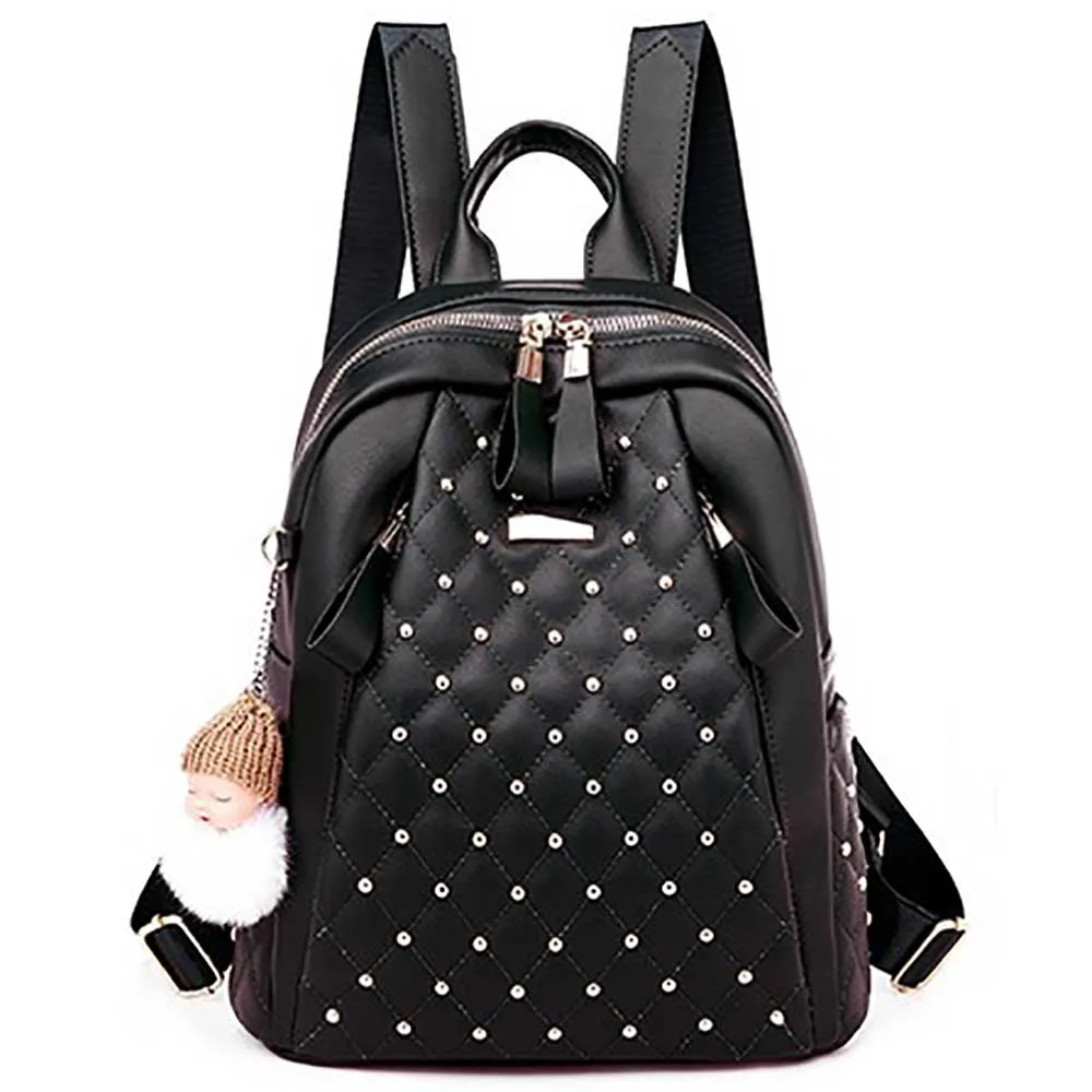 

Женские модные рюкзаки с заклепками, сумка для девочек, школьный рюкзак в стиле ретро, роскошные дизайнерские женские повседневные сумки вы...