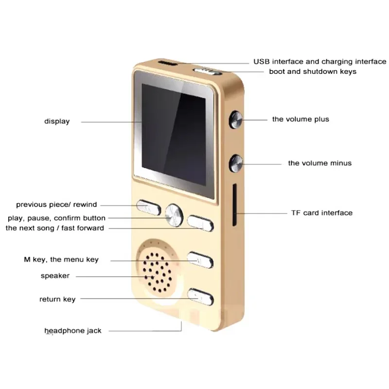 MP3-плеер Стерео Бас 4G 8 ГБ