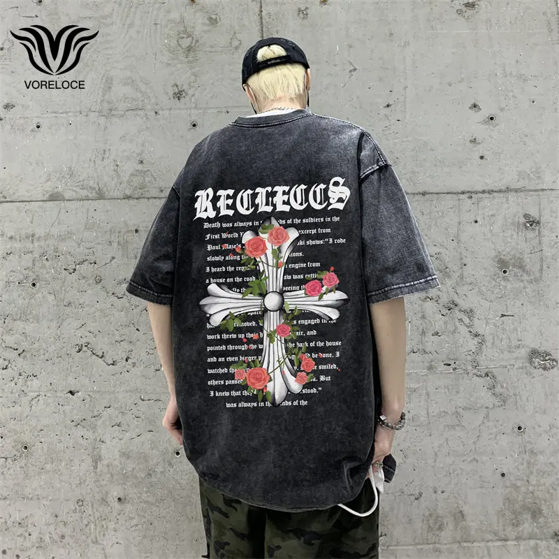 

Men's Daisy Graphic Retro T-Shirt Korean Female Short-sleeved T-shirt 2023 Oversized shirt Male Loose Casual Cotton Tops Tees