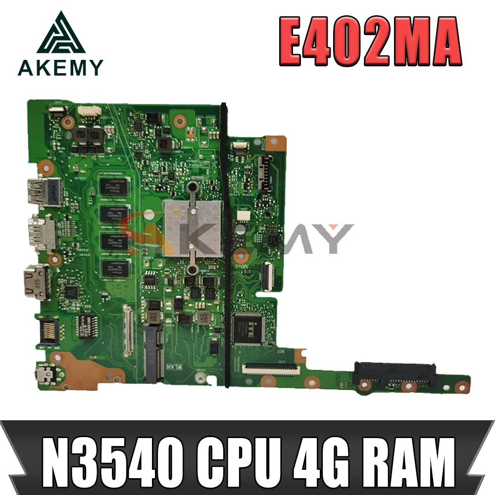 

New MB E402MA laptop mainboard N3540 4GB RAM E402M E502M E402MA E502MA For ASUS original motherboard