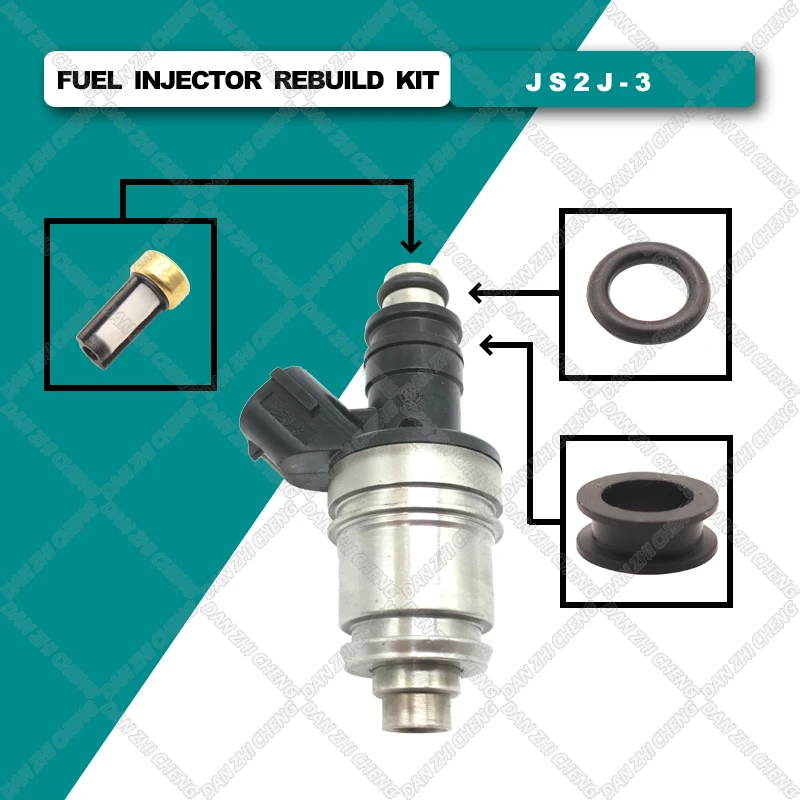 

6 set Fuel Injector Service Repair Kit Filters Orings Seals Grommets for JS2J-3 for SUZUKI WAGON R 1999 LHD 1.0 PETROL