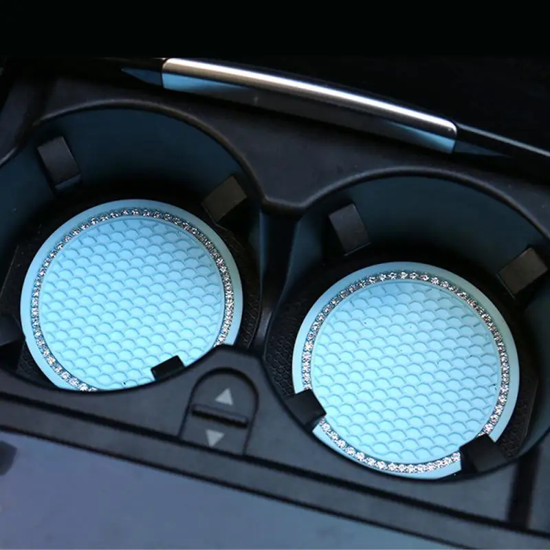 

70mm Car Water Cup Bottle Holder Anti-slip Mat Pad Environmental Protection Products No Odor No Pollution Car Cup Mat