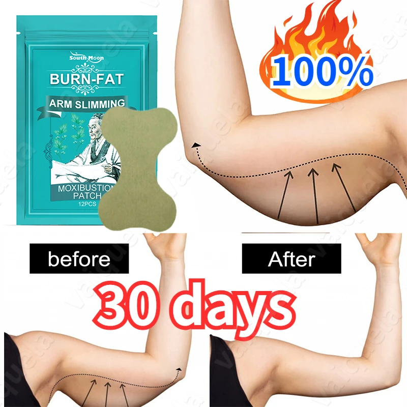 

48PCS Thin Arm Patch Weight Loss Stickers Cellulite Removal Fat Burning Slimming Body Massage Shaping Care Herbal Plaster