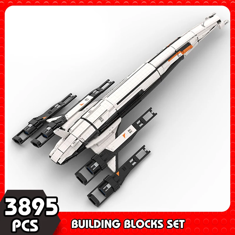 

Moc Massc Effectioned Normandy SR-2 Ship Spaceship Model Building Block Game Military Weapon Bricks Assemble Toys Children Gifts