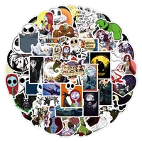 103050pcs movie the nightmare before christmas anime stickers cartoon decal laptop phone motorcycle car cool sticker kid toy