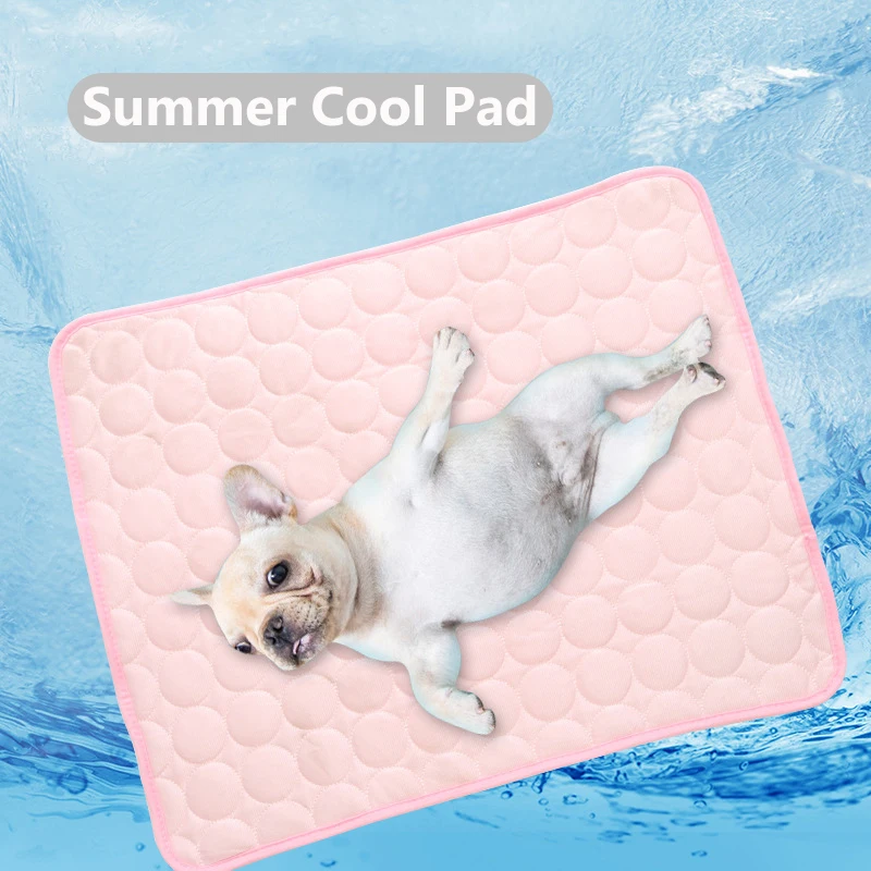 

Summer Bed for Dog Solid Color Multi Sizes Kitten Cushion Napping Pad Cold Dog Mattress Anti-Friction Pet Accessories Wholesale