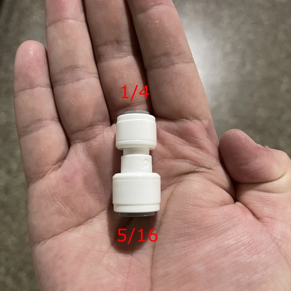 

200 шт. 1/4 5/16 RO арматура для воды, прямые, на заказ