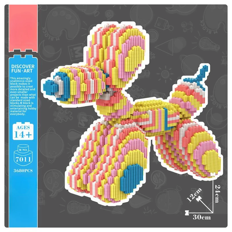 Милая собака серия Полуразрезанный шар фоторазрезание строительный блок