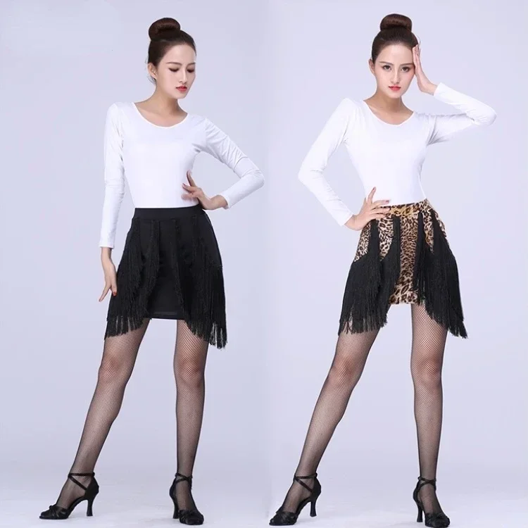 Юбка для латинских танцев сексуальные женщины чача самба танго тренировочное