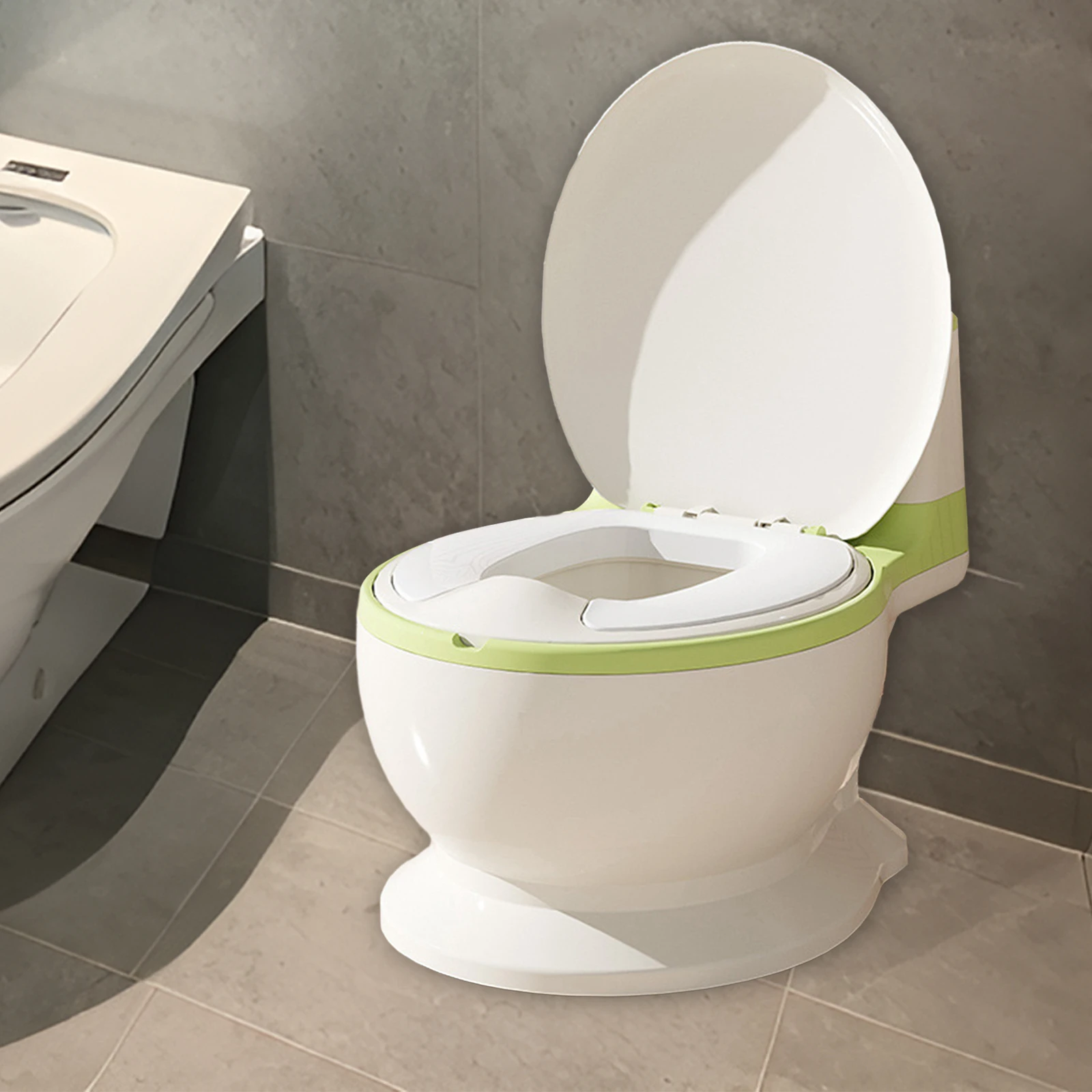 Горшок для унитаза со съемным горшком звуком мытья реалистичный унитаз детей 0-7