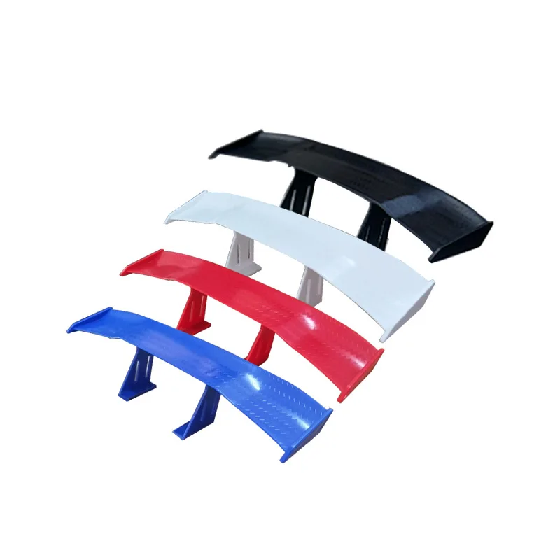 

Car Styling Tail Wing Decoration Model Carbon Fiber Twill Look GT Tiny Mini Racing Rear Small Wing Spoiler Decoration