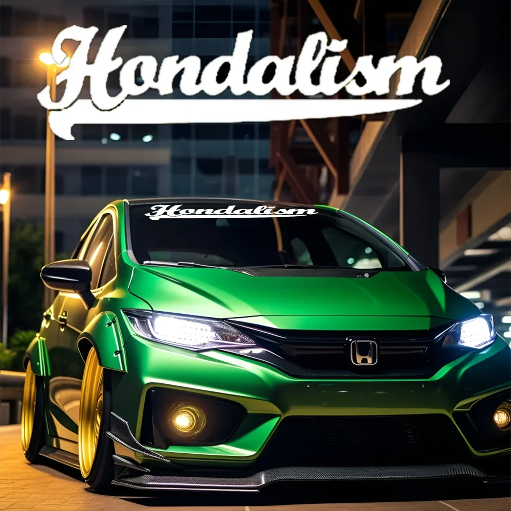 JDM наклейка светоотражающий декор автомобиля переднее и заднее лобовое стекло