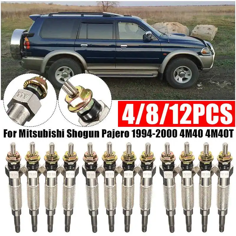 

4 Pcs/Set Heater Glow Plugs For Mitsubishi /SHOGUN /PAJERO /2.8 /4M40T /4M40 /GP5501
