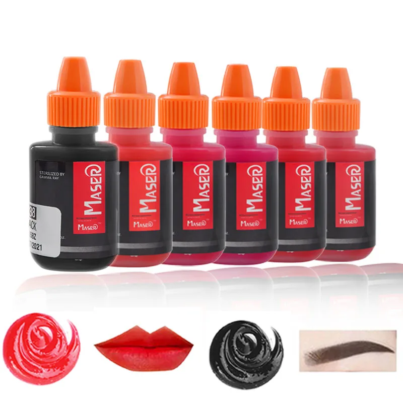 

Tattoo Ink 29color Optional Permanent Makeup Micro Pigment Cosmetic encre tatouage Tattoo Ink Permanent Eyebrow Eyeliner Lip